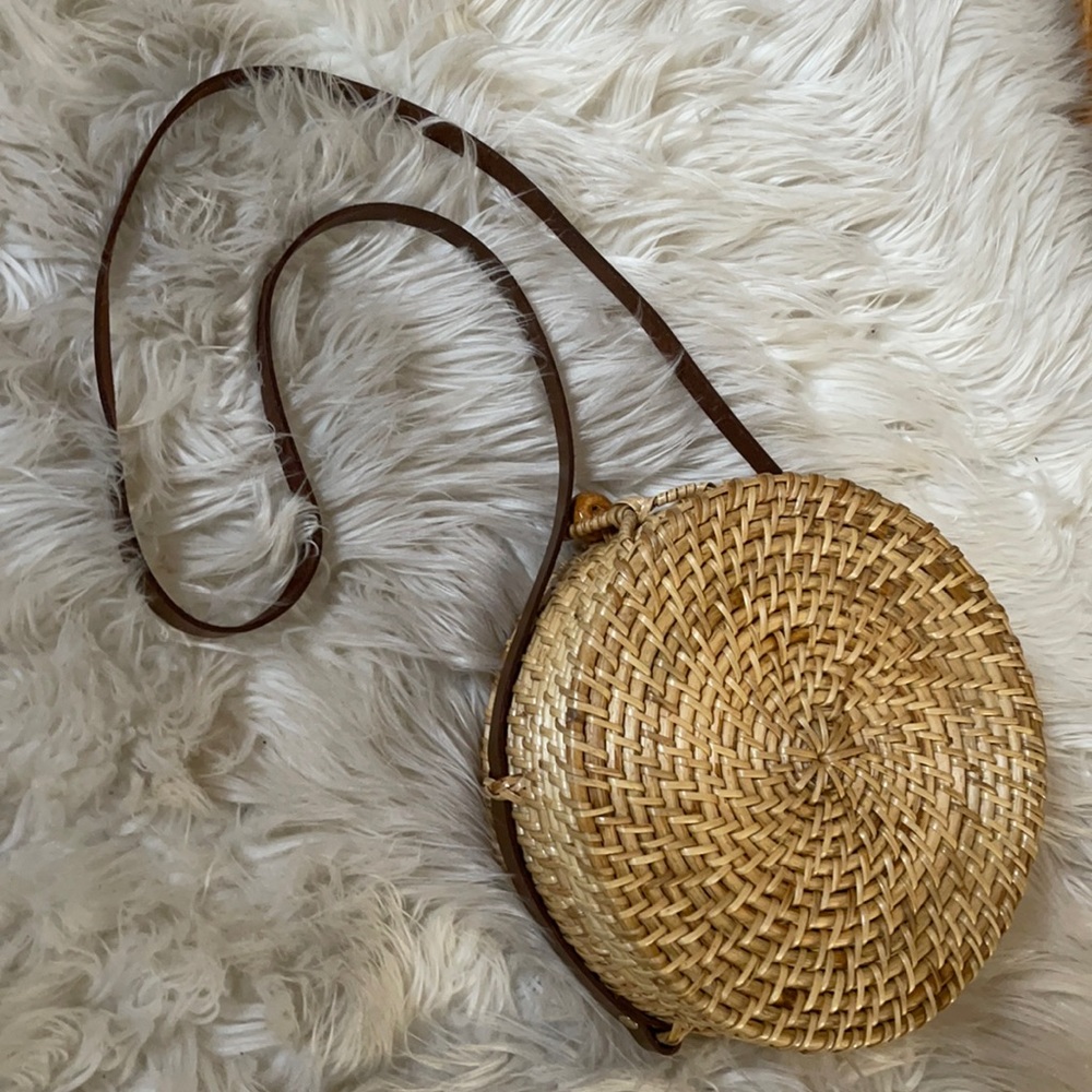Zara Circular Straw Bag